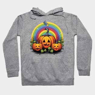 Radiant Harvest Pumpkin Rainbow Hoodie